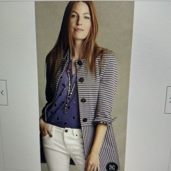 CAbi Car Coat Navy #5474 - Picture 2 of 4